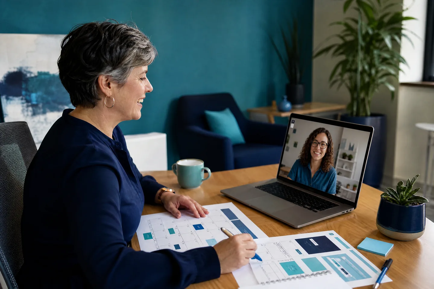 Responsable interne et spécialiste externe qui collaborent sur la gestion d’un site Web